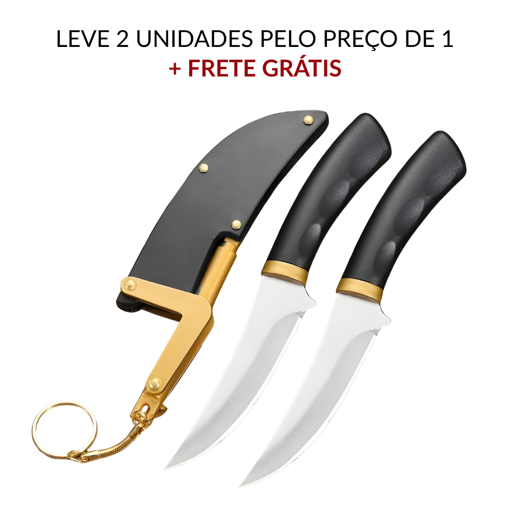 Mini Faca Furia em Aço Inox 440c 7" - Pague 1 Leve 2