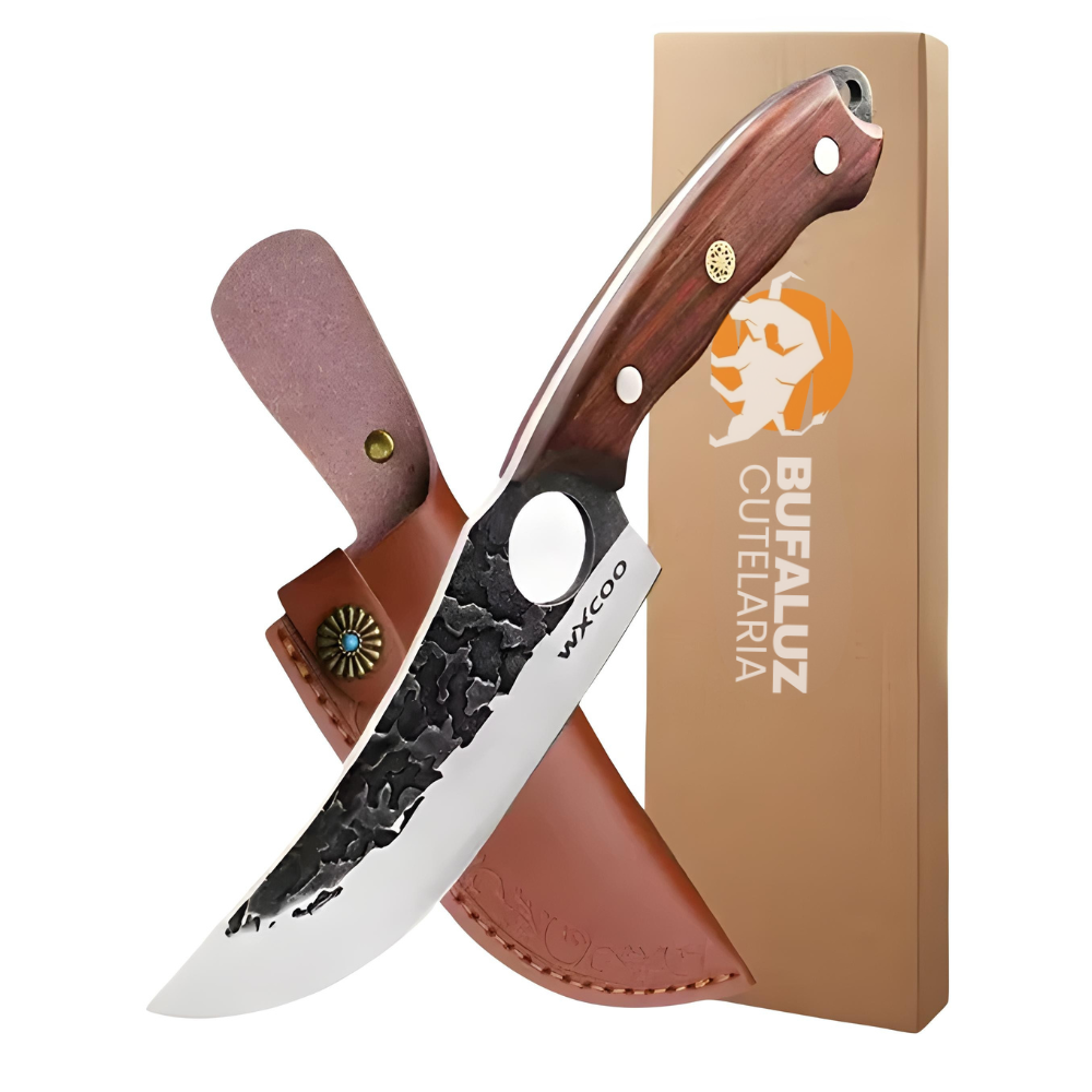 [OFERTA LIMITADA] Faca Artesanal Forjada à Mão Falcão + Bainha Grátis